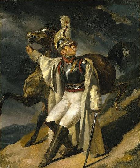 Theodore Gericault The Wounded Cuirassier, study Norge oil painting art